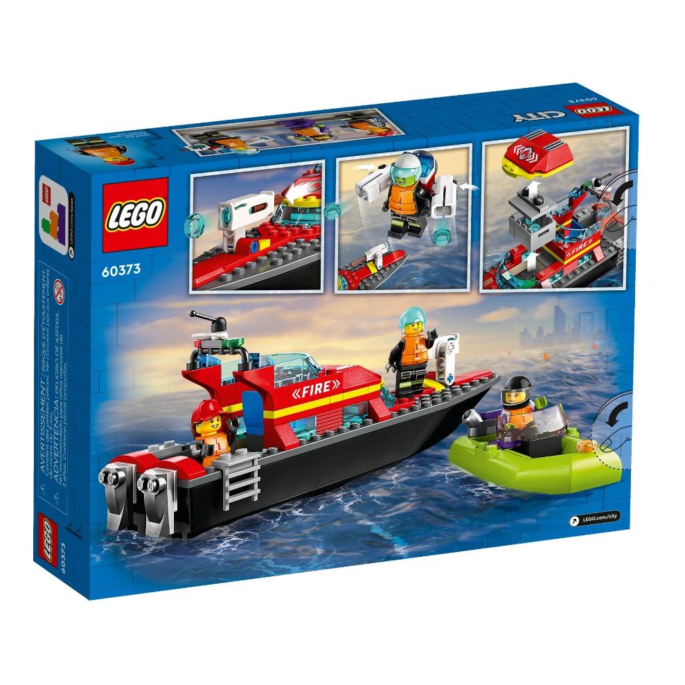 【磚星球】樂高 LEGO 60373 城市系列 消防救援船 Fire Rescue Boat-細節圖4