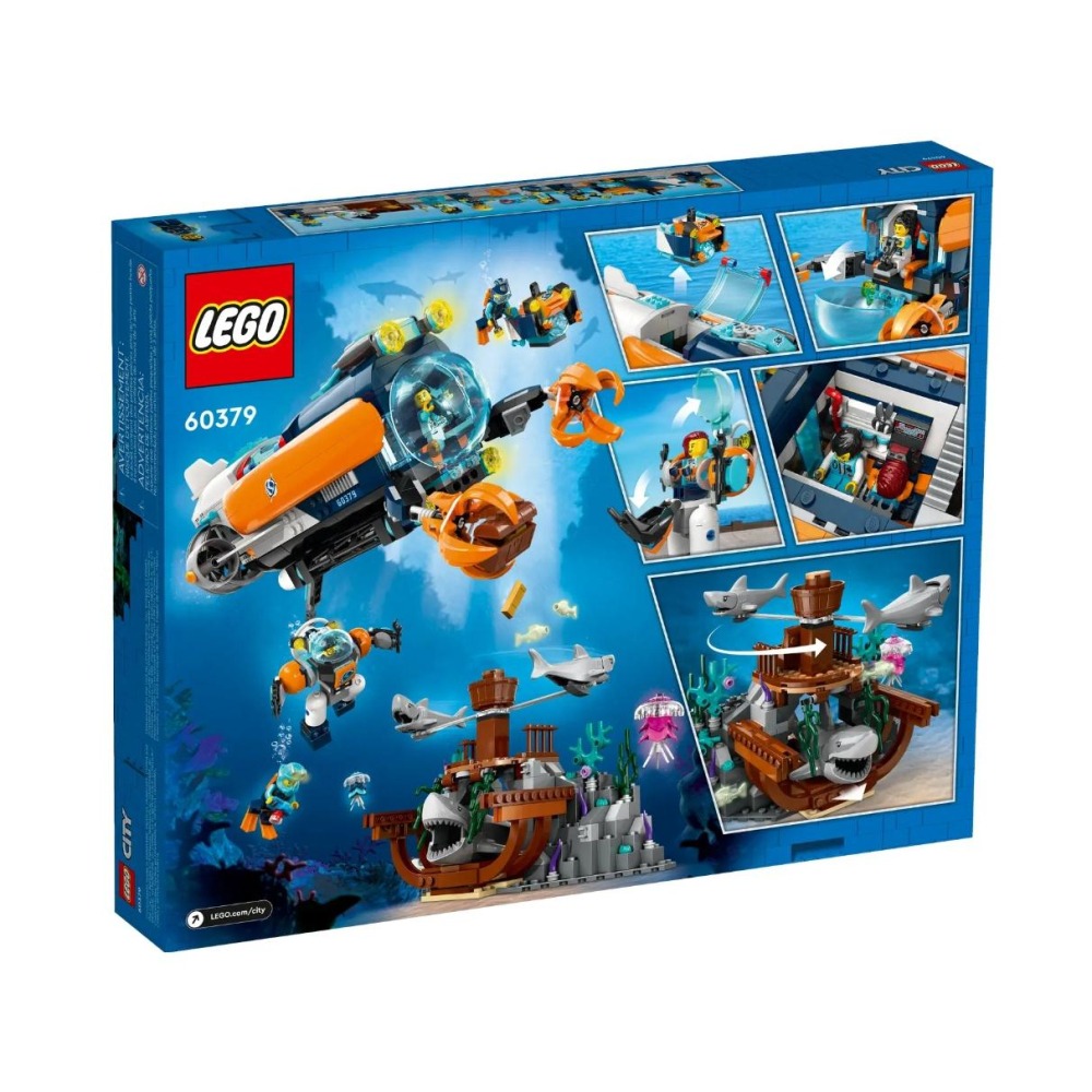 【磚星球】樂高 LEGO 60379 城市系列 深海探險家潛水艇 Deep-Sea Explorer Submarine-細節圖4
