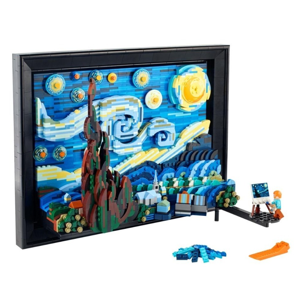 【磚星球】樂高 LEGO 21333 IDEAS 梵谷星空 Vincent van Gogh:Starry Night-細節圖3