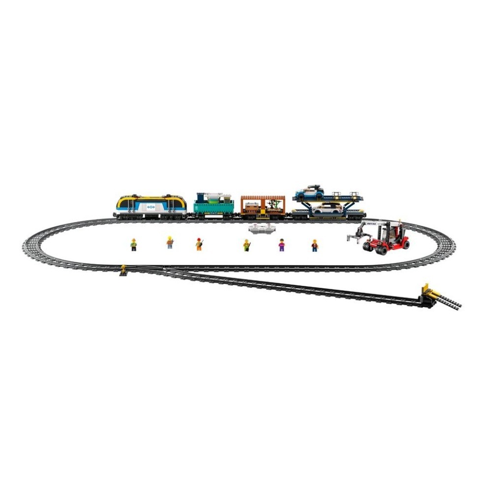 【磚星球】樂高 LEGO 60336 城市系列 貨運列車 Freight Train-細節圖3