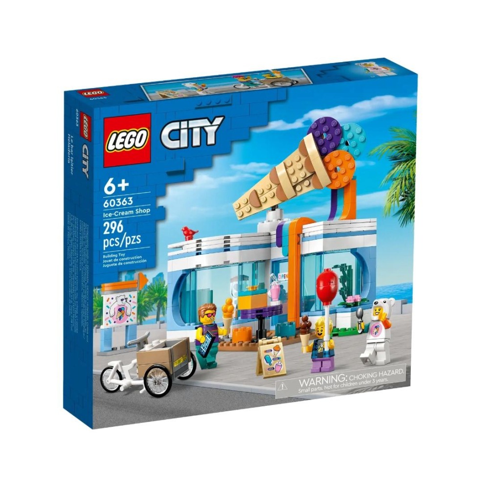 【磚星球】樂高 LEGO 60363 城市系列 冰淇淋店 Ice-Cream Shop-細節圖2