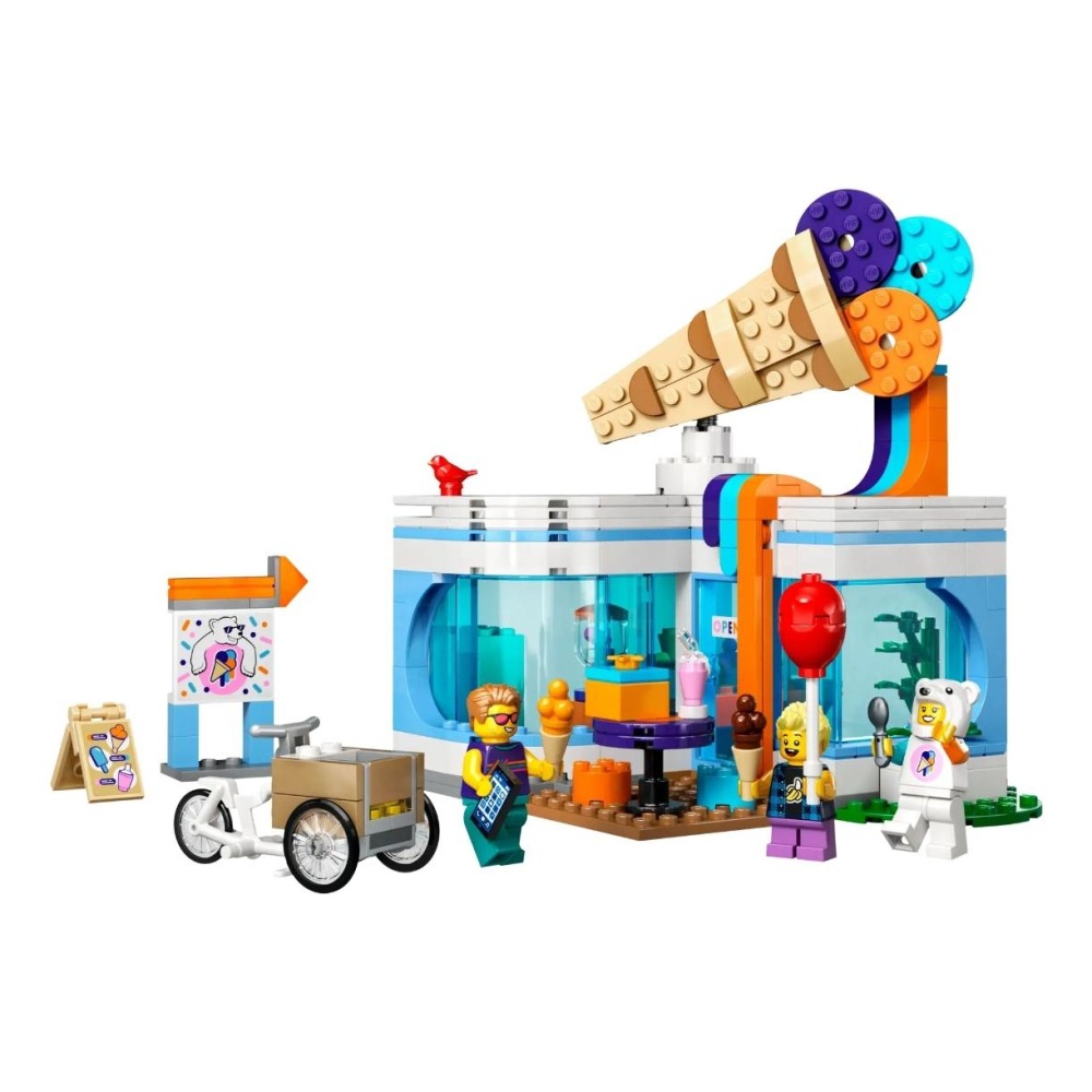 【磚星球】樂高 LEGO 60363 城市系列 冰淇淋店 Ice-Cream Shop-細節圖3