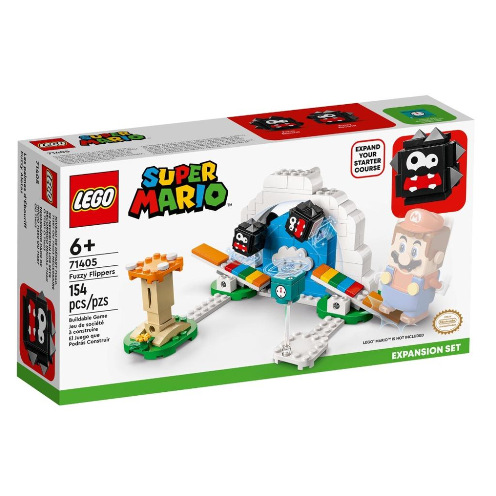 【磚星球】樂高 LEGO 71405 瑪莉歐系列 翻轉刺毛怪 Fuzzy Flippers Expansion Set-細節圖2