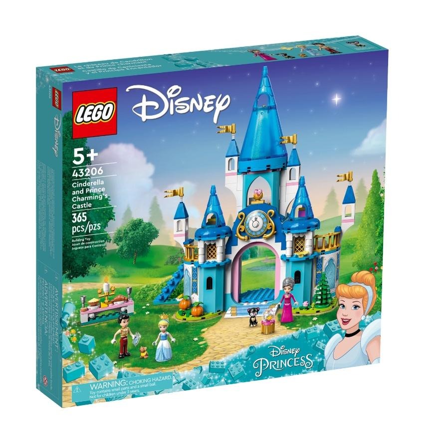 【磚星球】樂高 LEGO 43206 迪士尼系列 灰姑娘和白馬王子城堡 Cinderella & Castle-細節圖2