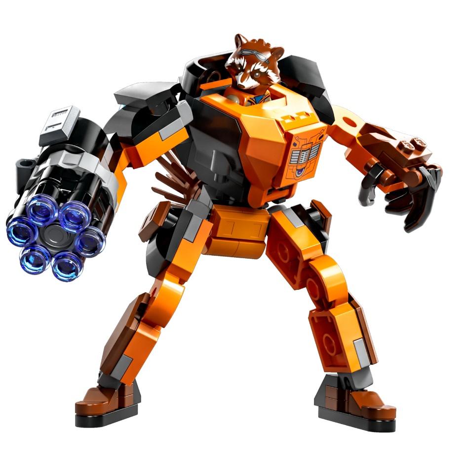 【磚星球】樂高 LEGO 76243 漫威系列 火箭浣熊武裝機甲 Rocket Mech Armor-細節圖3