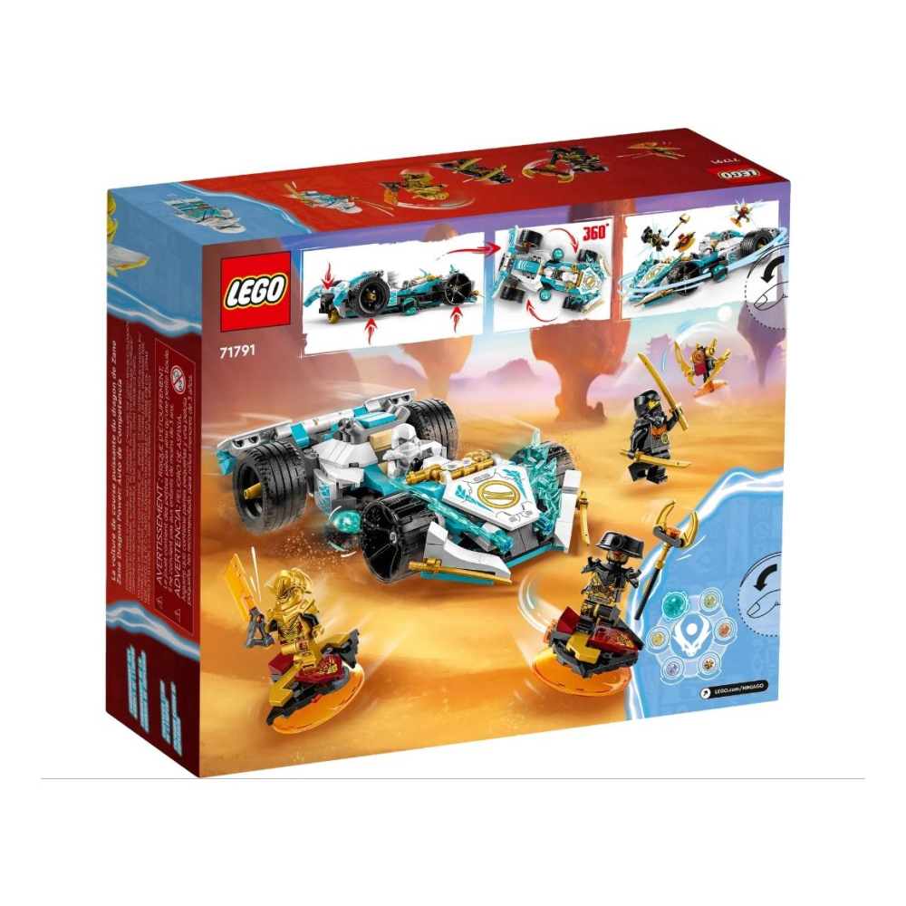 【磚星球】樂高 LEGO 71791 旋風忍者 冰忍的龍威旋風忍術賽車 Zane’s Dragon Race Car-細節圖4