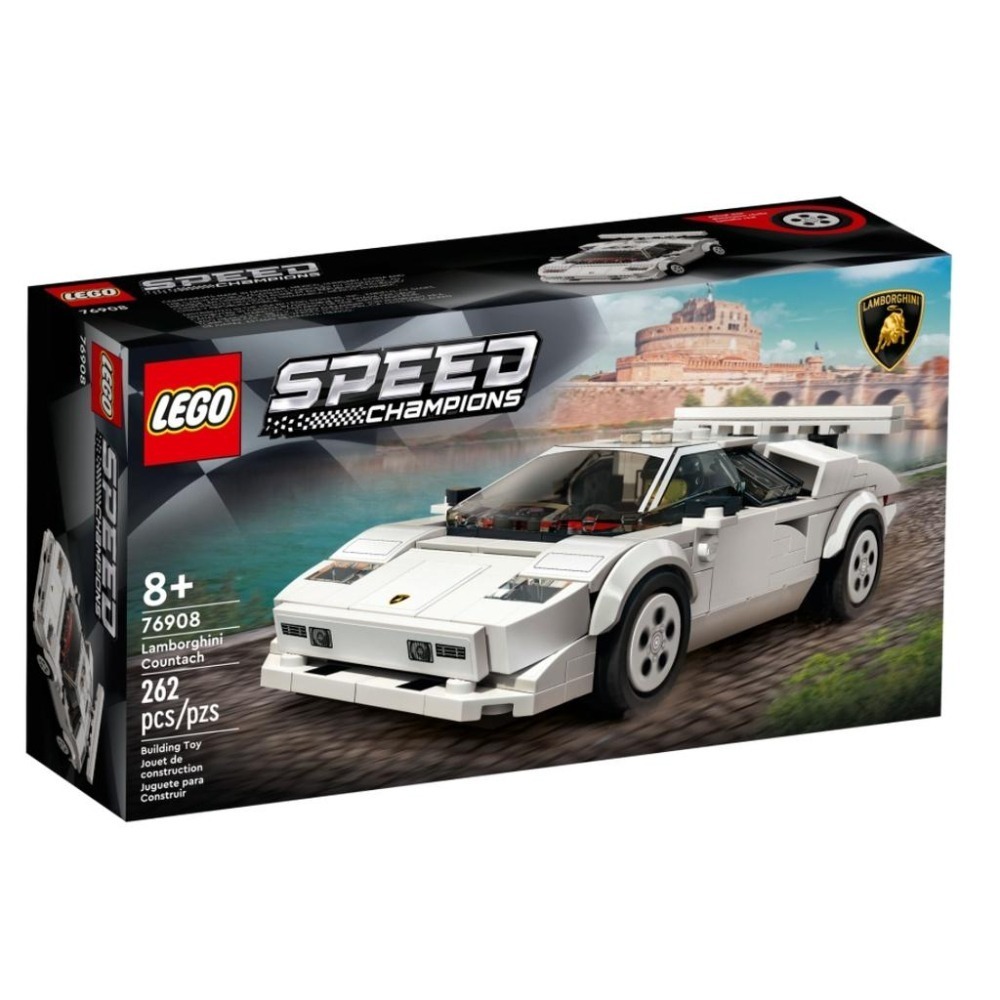 【磚星球】樂高 LEGO 76908 Speed系列 Lamborghini Countach-細節圖2