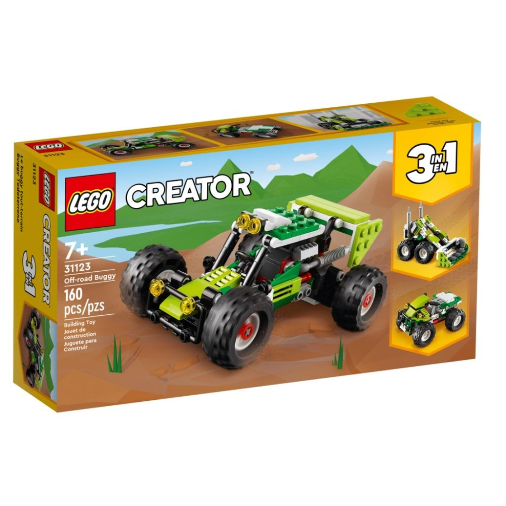 【磚星球】樂高 LEGO 31123 創意三合一系列 越野車 Off-road Buggy-細節圖2