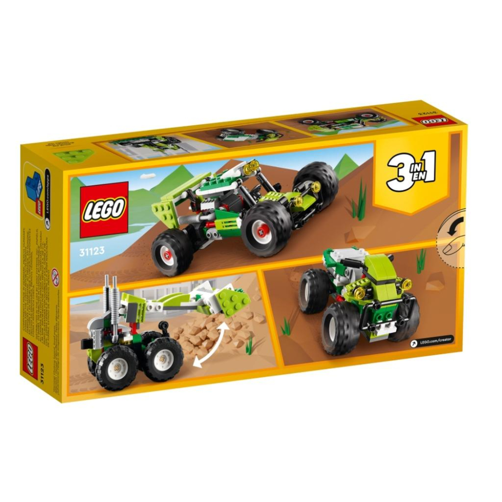 【磚星球】樂高 LEGO 31123 創意三合一系列 越野車 Off-road Buggy-細節圖6