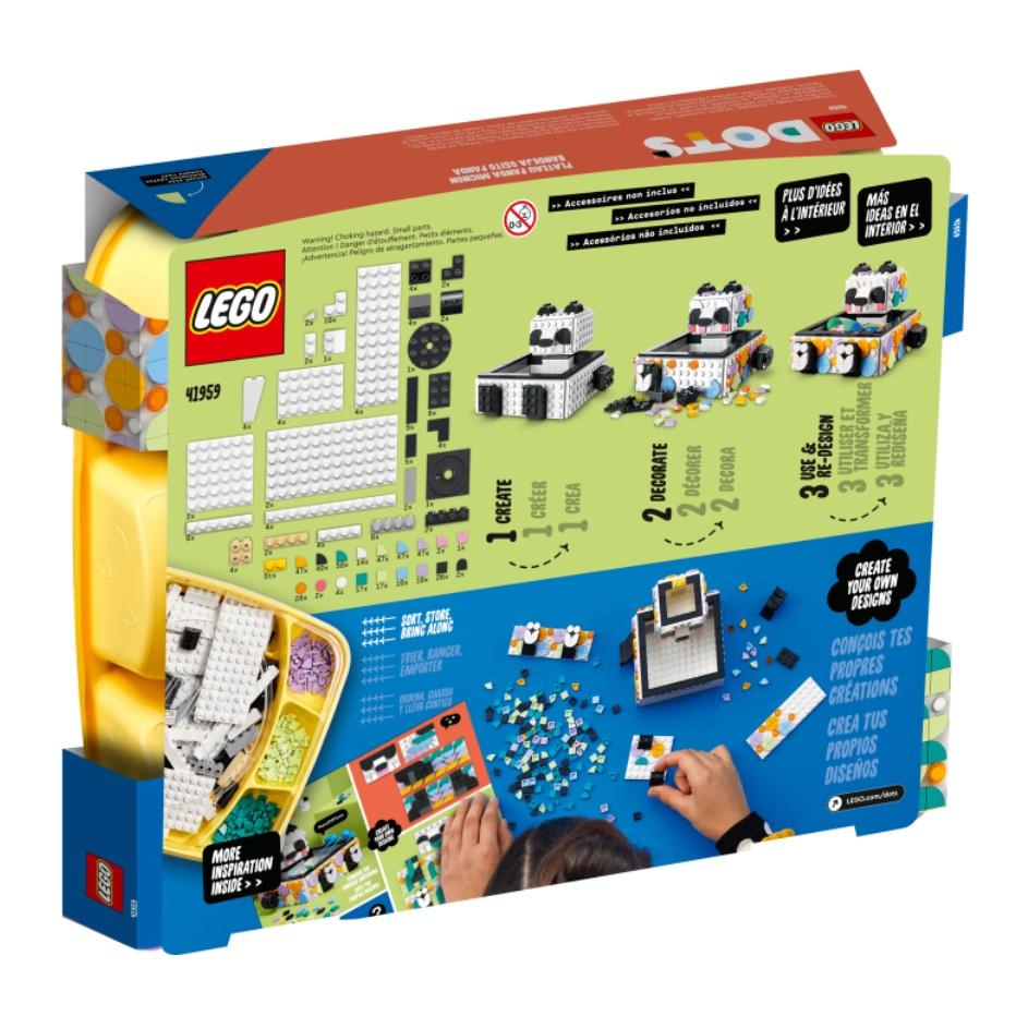 【磚星球】樂高 LEGO 41959 豆豆系列 豆豆收納盒-可愛熊貓 Cute Panda Tray-細節圖4