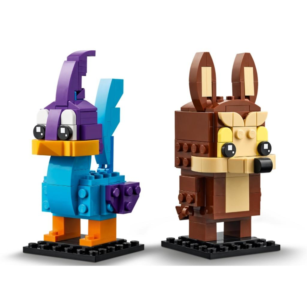 【磚星球】樂高 LEGO 40559 大頭系列 嗶嗶鳥＆威利狼 Road Runner & Wile Coyote-細節圖2