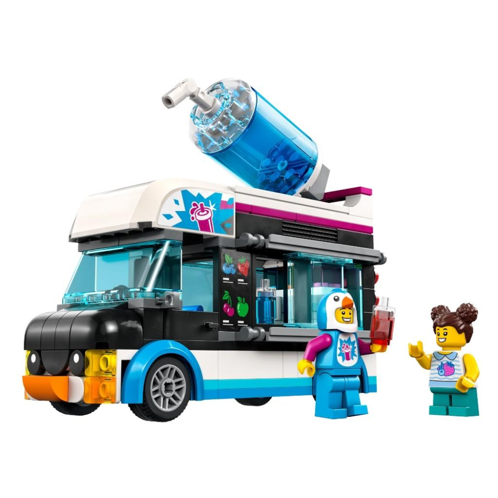 【磚星球】樂高 LEGO 60384 城市系列 企鵝冰沙車 Penguin Slushy Van-細節圖3