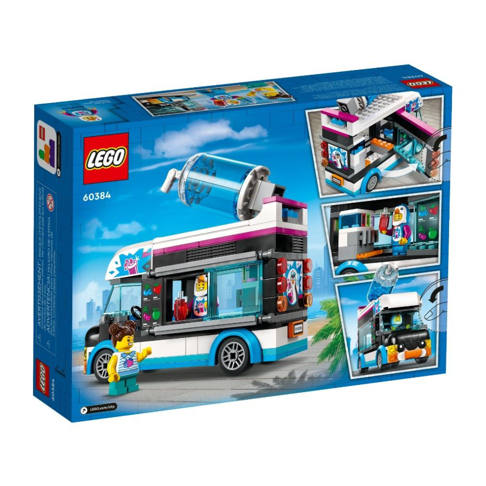 【磚星球】樂高 LEGO 60384 城市系列 企鵝冰沙車 Penguin Slushy Van-細節圖4