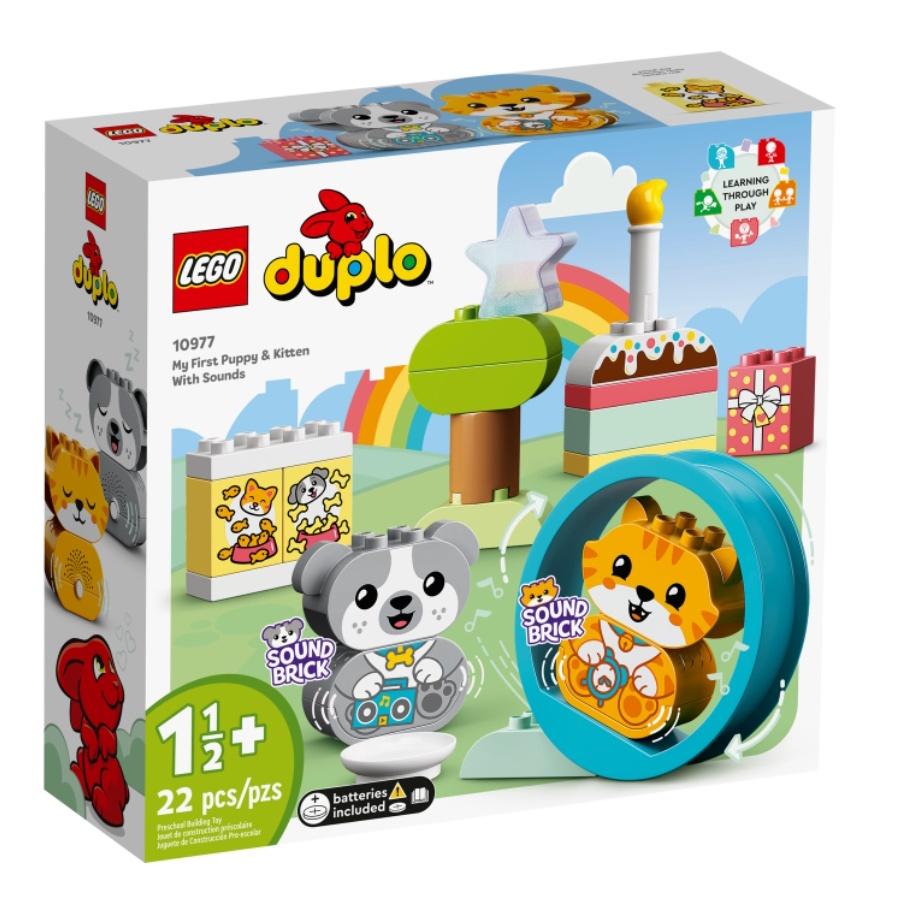 【磚星球】樂高 LEGO 10977 得寶系列 我的第一隻有聲小狗和小貓 My Puppy&Kitten w Sound-細節圖2