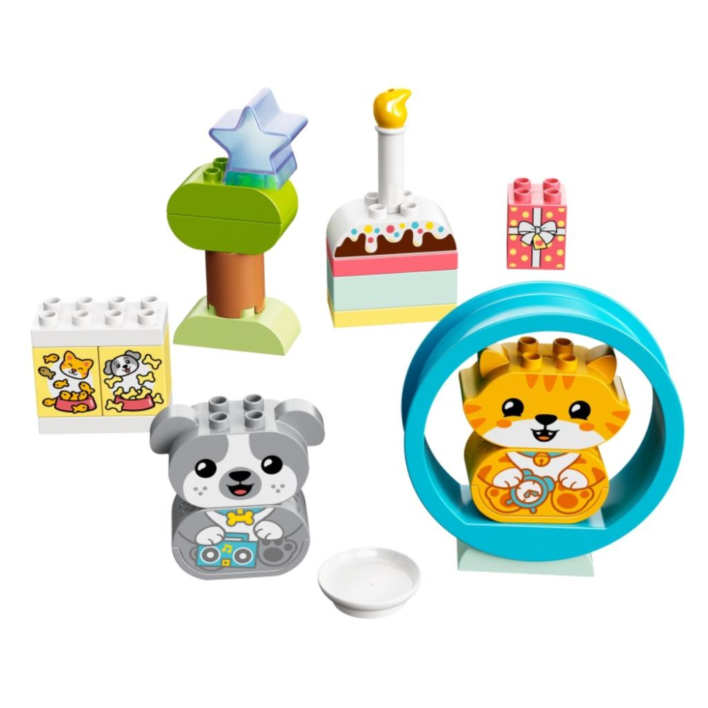 【磚星球】樂高 LEGO 10977 得寶系列 我的第一隻有聲小狗和小貓 My Puppy&Kitten w Sound-細節圖3