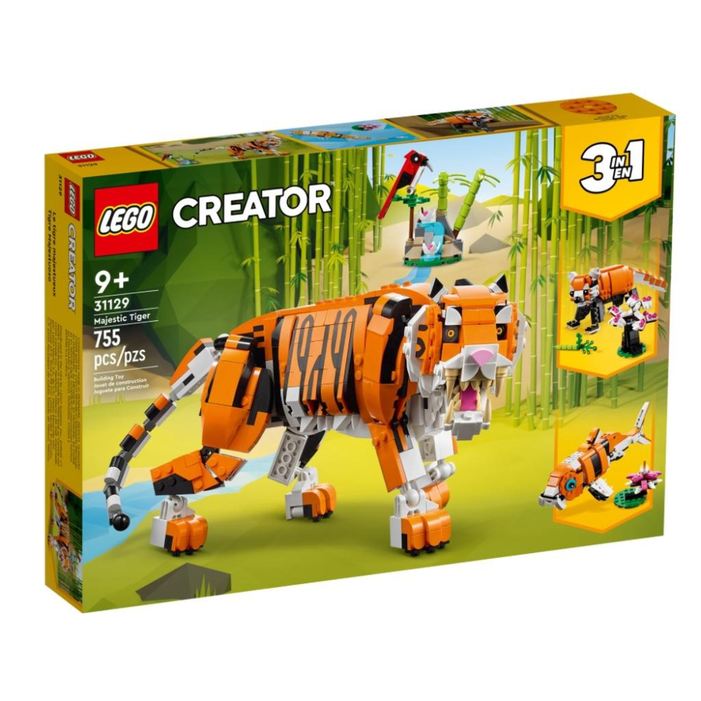 【磚星球】樂高 LEGO 31129 創意三合一系列 猛虎 Majestic Tiger-細節圖2