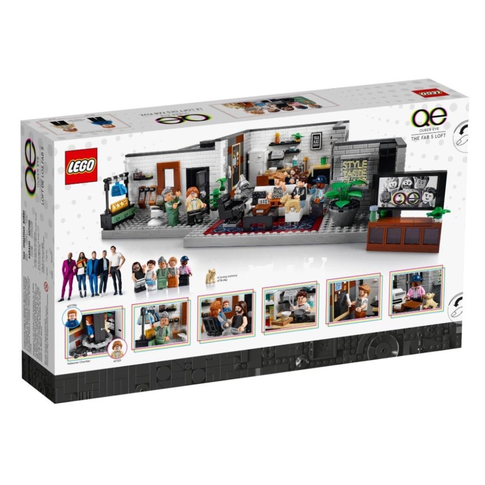 【磚星球】樂高 LEGO 10291 創意系列 酷男的異想世界 Queer Eye – The Fab 5 Loft-細節圖3