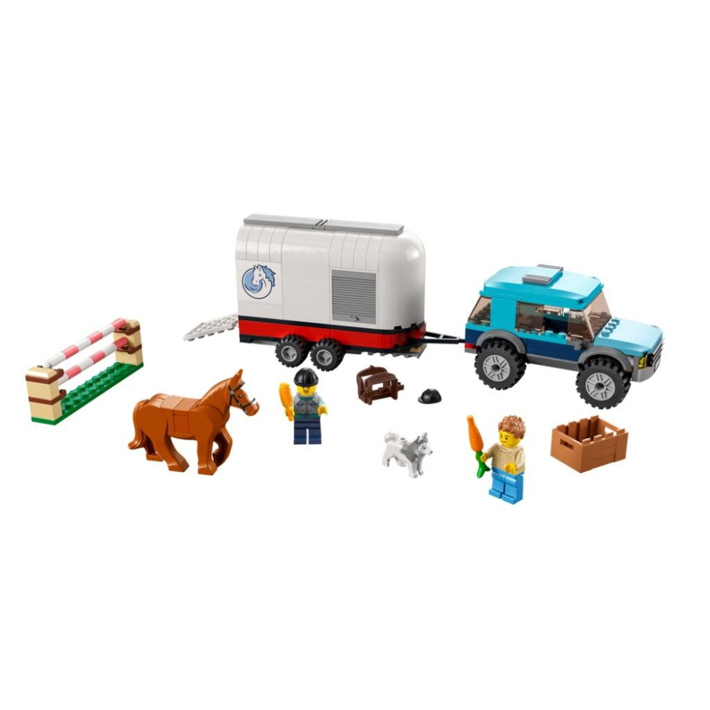 【磚星球】樂高 LEGO 60327 城市系列 馬匹運輸車 Horse Transporter-細節圖3