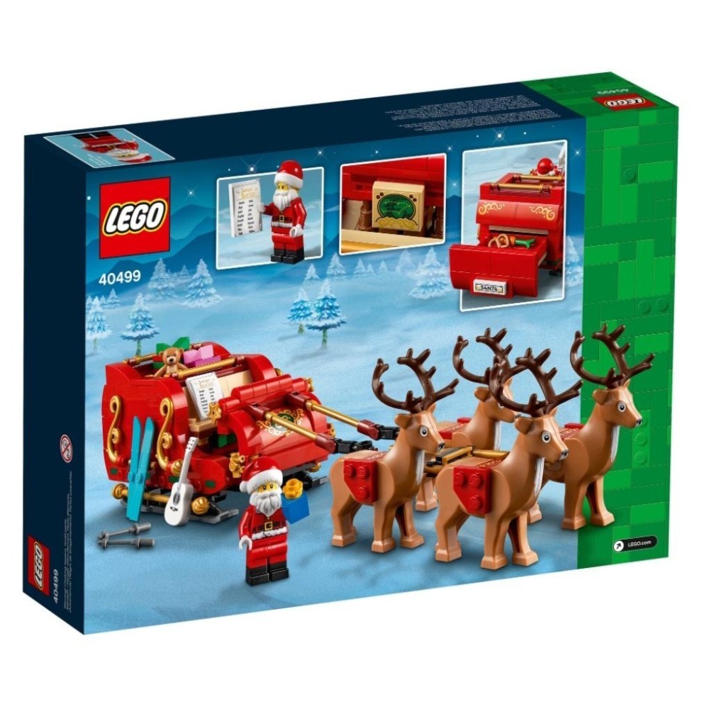 【磚星球】樂高 LEGO 40499 特殊盒組 聖誕老人的雪橇 Santa＇s Sleigh-細節圖4