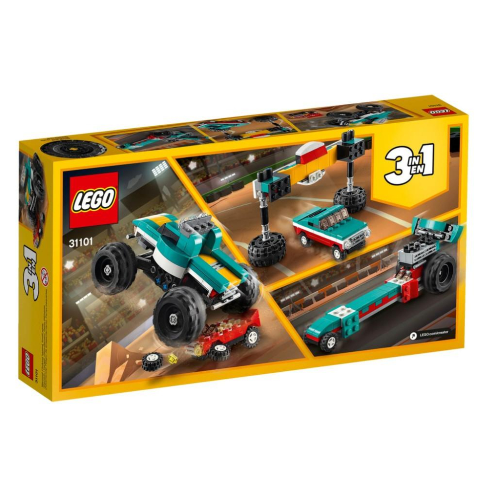 【磚星球】樂高 Lego 31101 創意三合一系列 怪獸卡車 Monster Truck-細節圖6