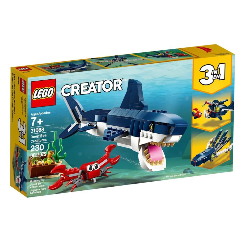 【磚星球】樂高 LEGO 31088 創意三合一系列 深海生物 Deep Sea Creatures-細節圖2