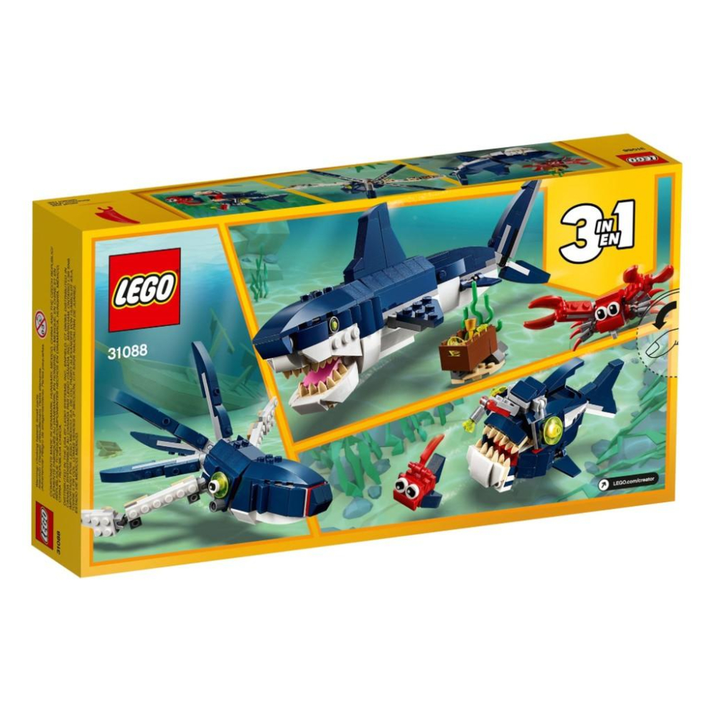 【磚星球】樂高 LEGO 31088 創意三合一系列 深海生物 Deep Sea Creatures-細節圖6