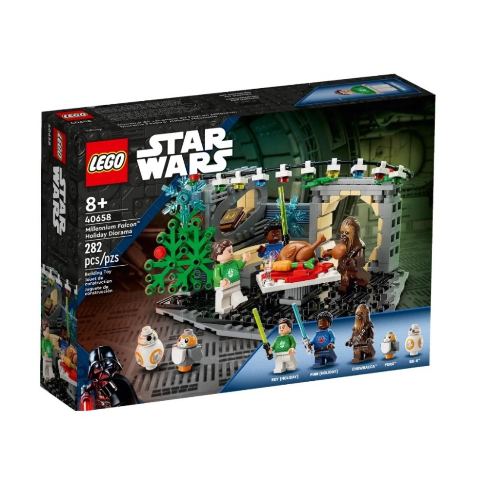 【磚星球】樂高 LEGO 40658 星際大戰系列 千年鷹聖誕場景 Falcon Holiday Diorama-細節圖2