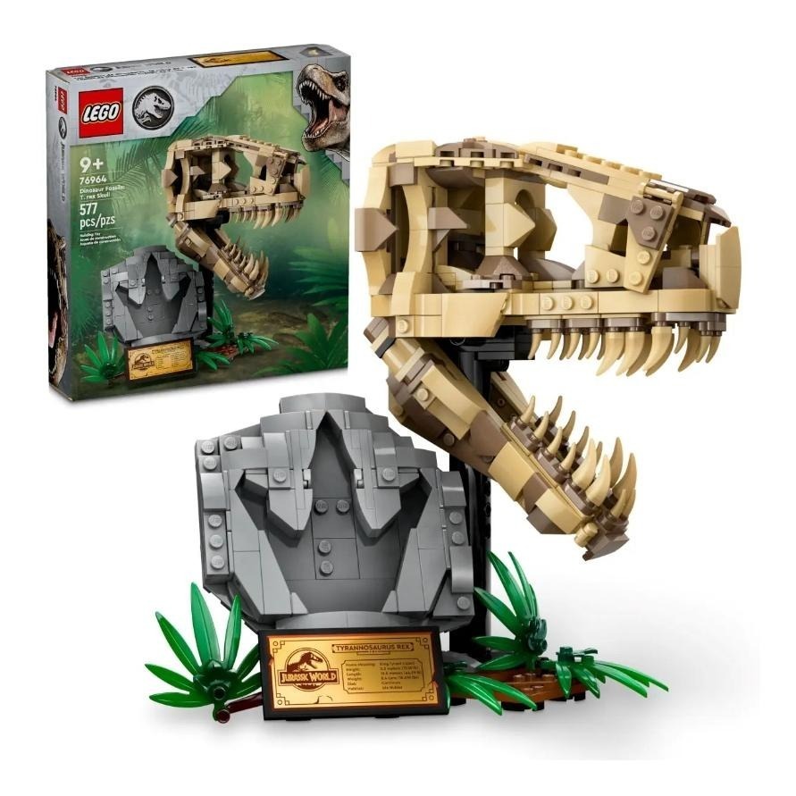 【磚星球】樂高 LEGO 76964 侏羅紀世界系列 恐龍化石 霸王龍頭骨 Fossils: T. rex Skull-細節圖2