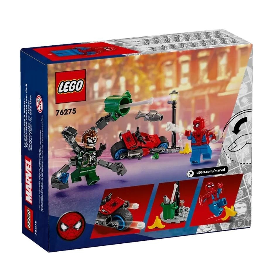 【磚星球】樂高 LEGO 76275 漫威系列 機車追逐:蜘蛛人 vs八爪博士 Spider-ManvsDoc Ock-細節圖4