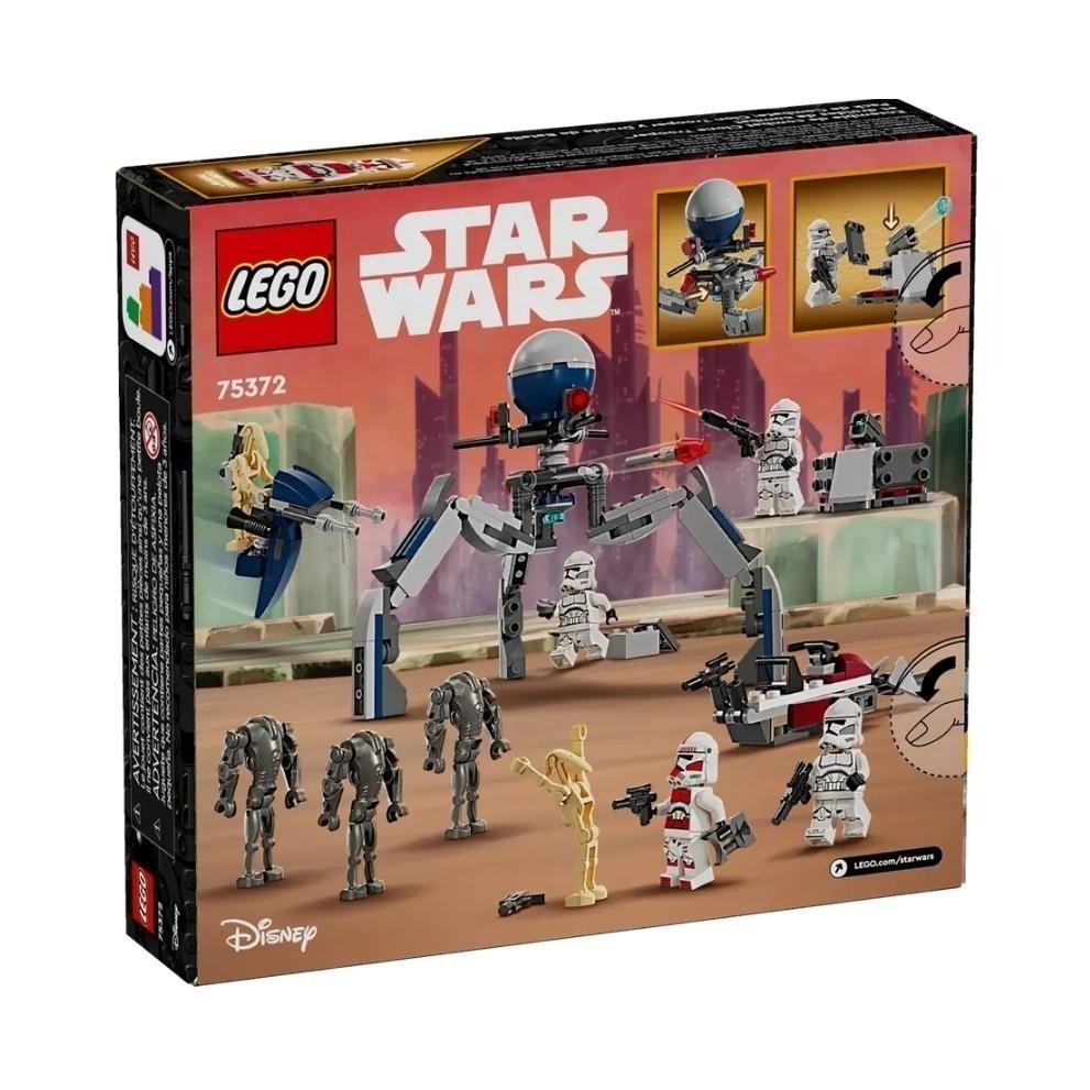 【磚星球】樂高 LEGO 75372 星際大戰系列 複製人士兵&戰鬥機器人Clone Trooper & Droid-細節圖4