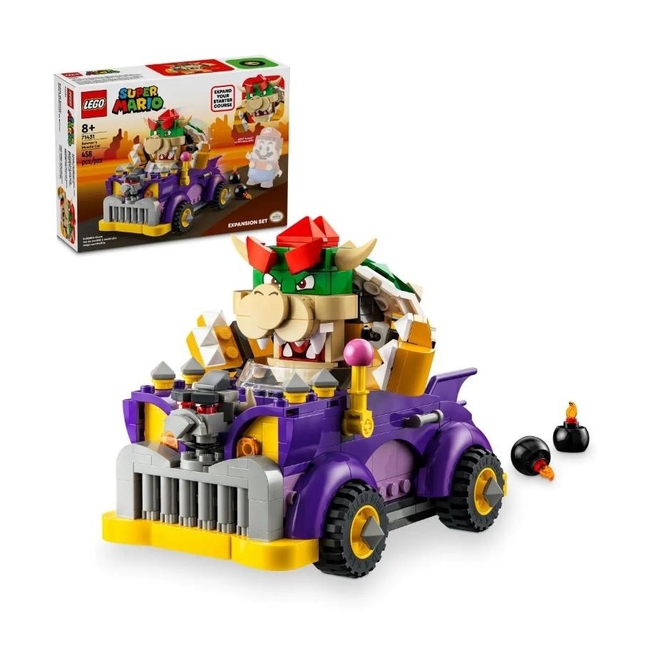 【磚星球】樂高 LEGO 71431 瑪莉歐系列 庫巴的高速公路車 Bowser＇s Muscle Car-細節圖2