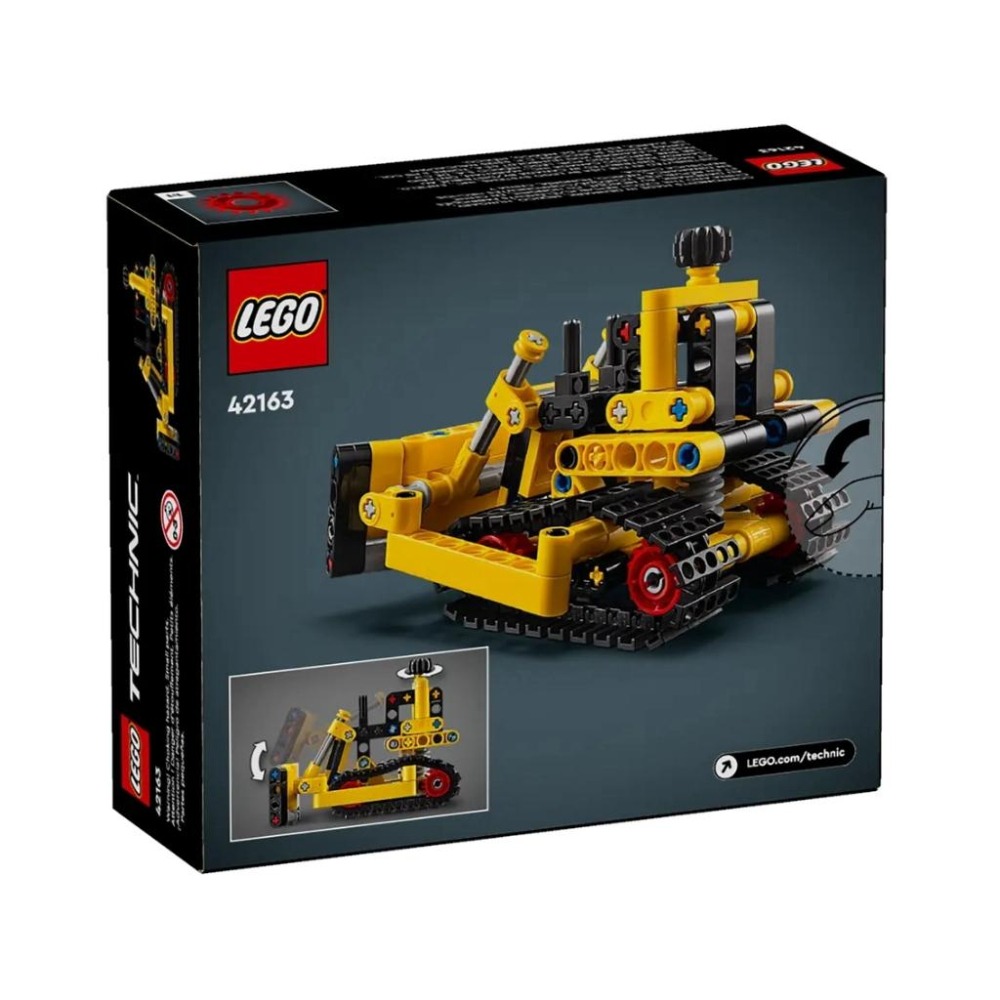 【磚星球】樂高 LEGO 42163 動力科技 重型推土機 Heavy-Duty Bulldozer-細節圖4