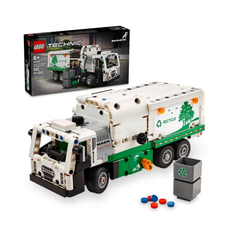 【磚星球】樂高 LEGO 42167 動力科技 Mack® LR 垃圾車 Electric Garbage Truck-細節圖2