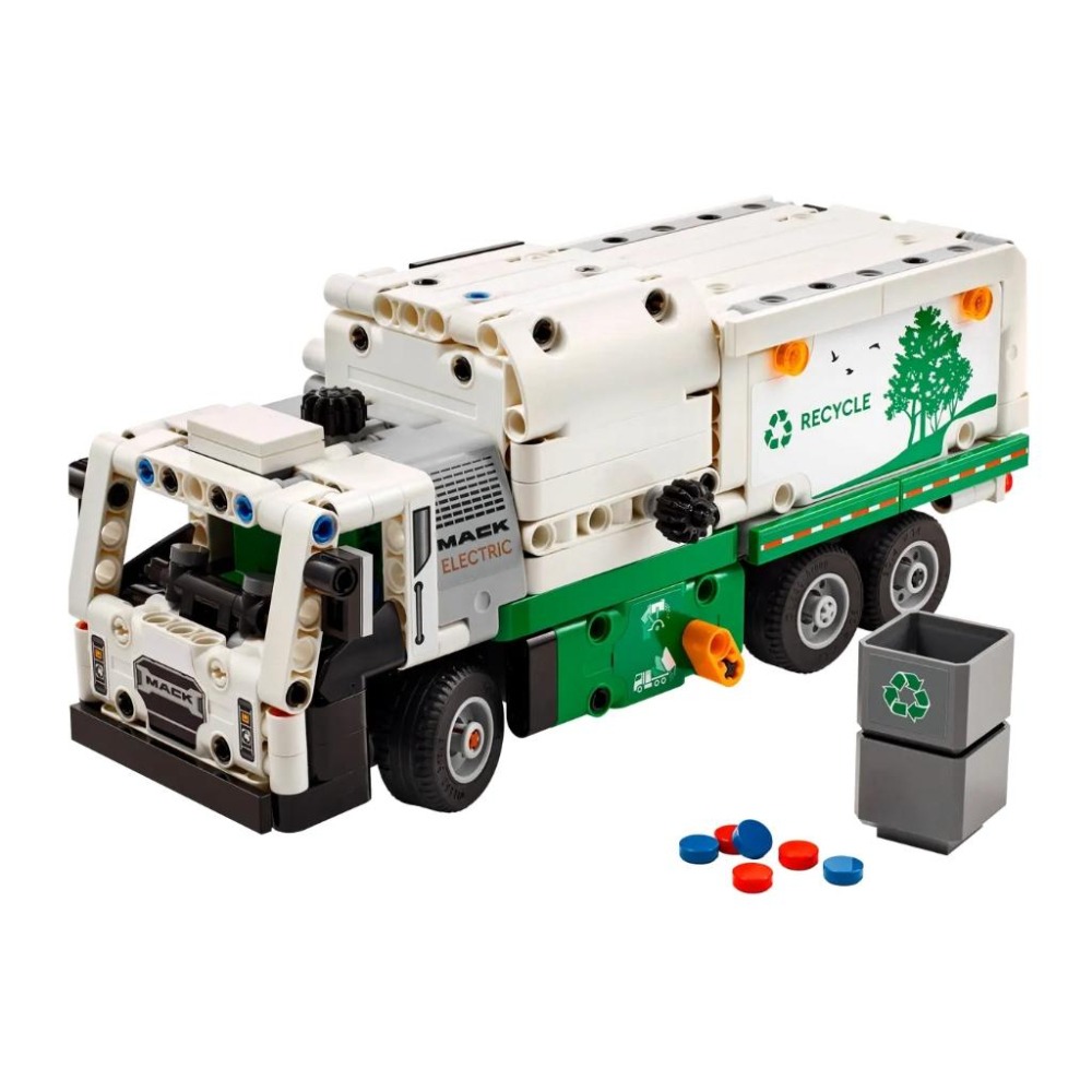 【磚星球】樂高 LEGO 42167 動力科技 Mack® LR 垃圾車 Electric Garbage Truck-細節圖3