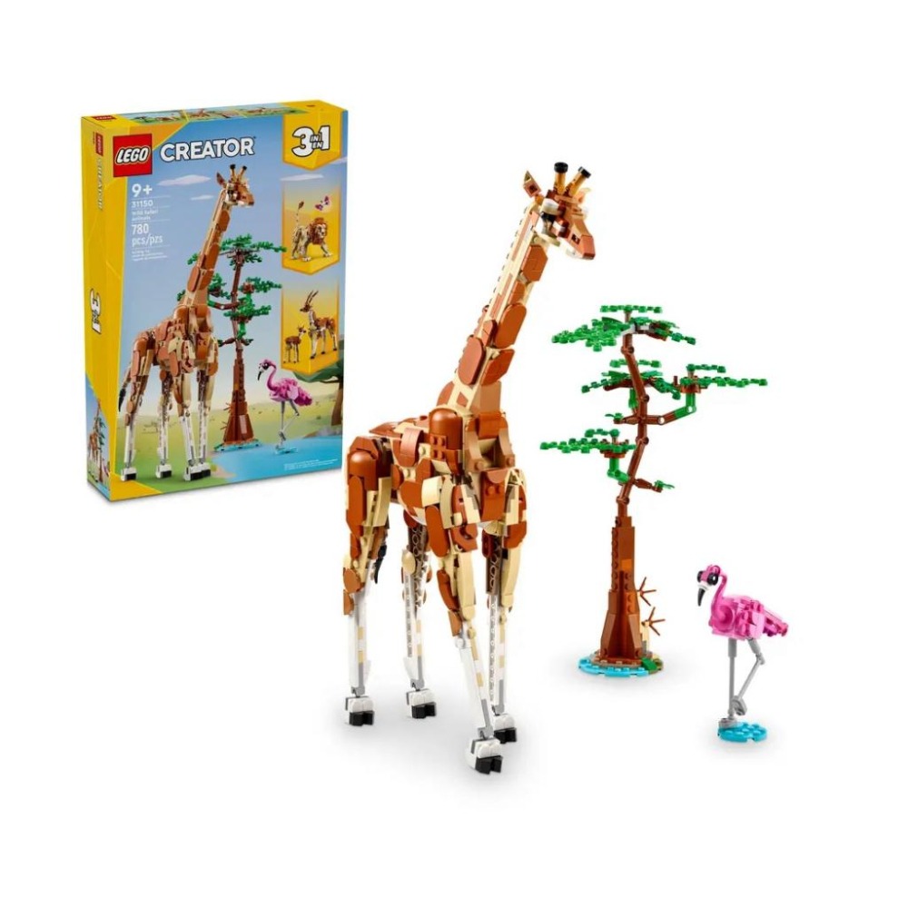 【磚星球】樂高 LEGO 31150 創意三合一系列 野生動物園動物 Wild Safari Animals-細節圖2