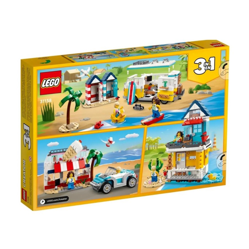 【磚星球】樂高 LEGO 31138 創意三合一系列 海灘露營車 Beach Camper Van-細節圖6