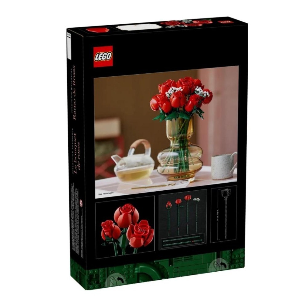 【磚星球】樂高 LEGO 10328 ICONS™ 玫瑰花束 Bouquet of Roses-細節圖4