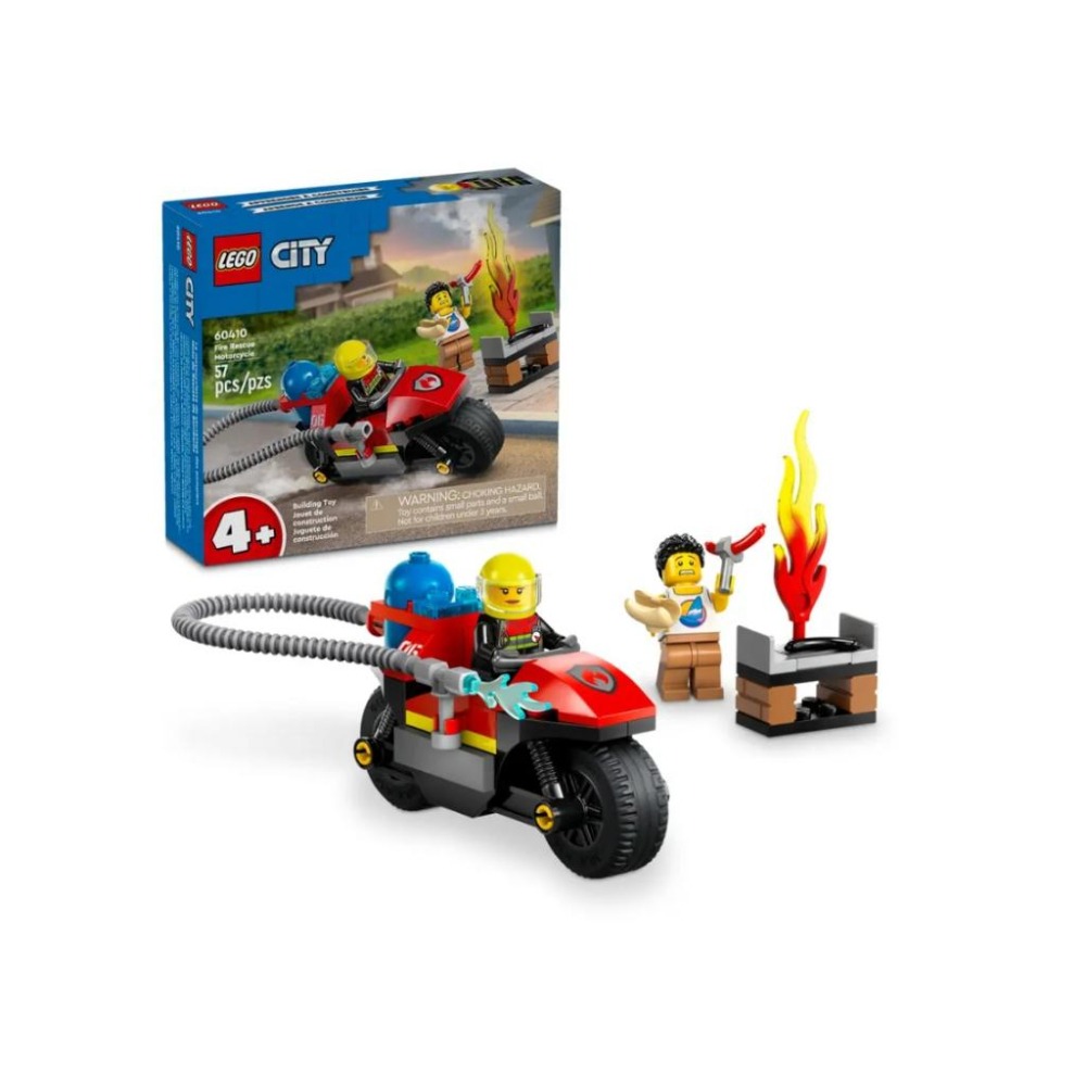 【磚星球】樂高 LEGO 60410 城市系列 消防救援摩托車 Fire Rescue Motorcycle-細節圖2