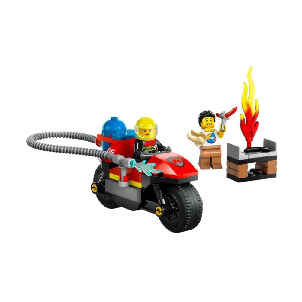 【磚星球】樂高 LEGO 60410 城市系列 消防救援摩托車 Fire Rescue Motorcycle-細節圖3