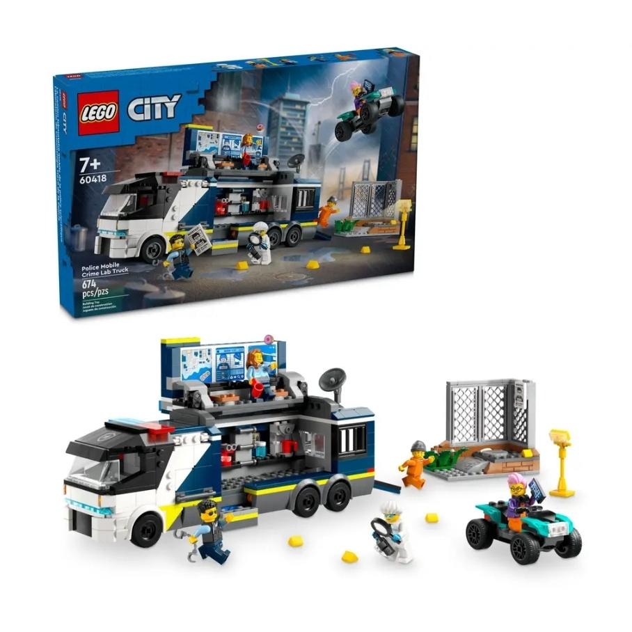 【磚星球】樂高 LEGO 60418 城市系列 警察行動刑事實驗室 Police Crime Lab Truck-細節圖2