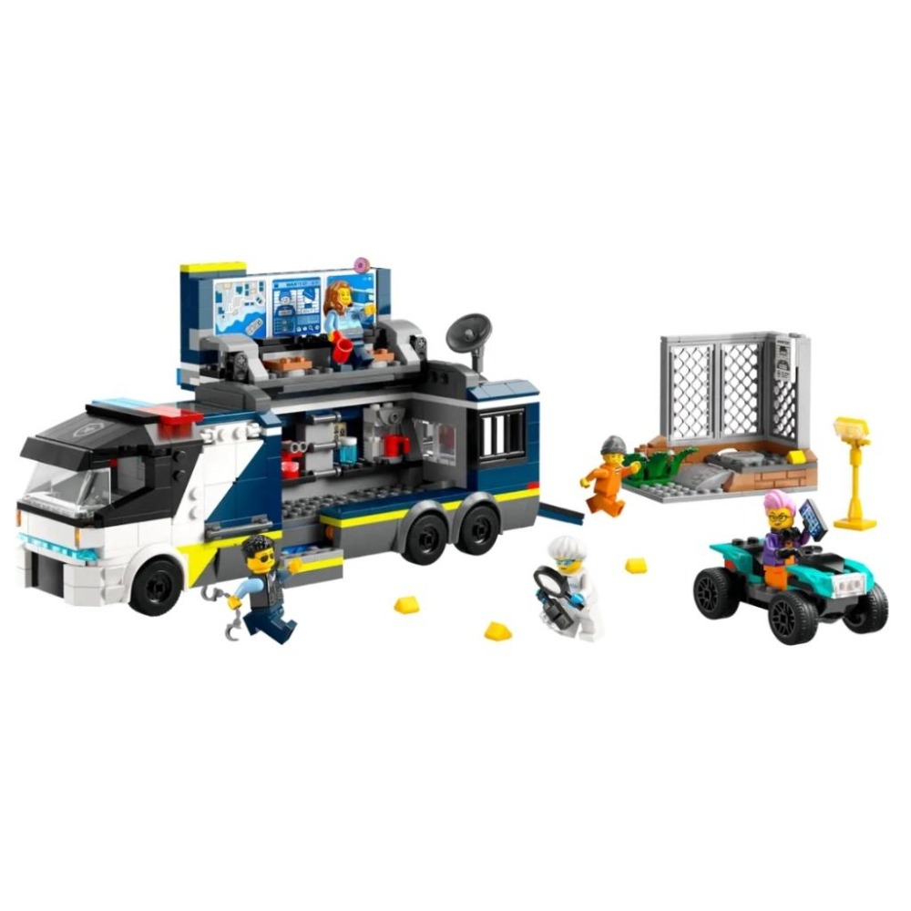 【磚星球】樂高 LEGO 60418 城市系列 警察行動刑事實驗室 Police Crime Lab Truck-細節圖3