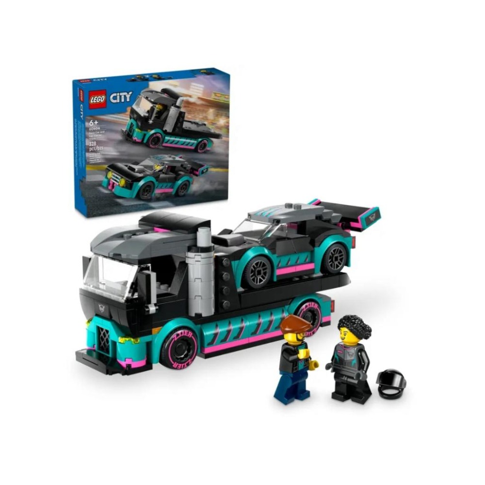 【磚星球】樂高 LEGO 60406 城市系列 賽車和汽車運輸車 Race Car & Carrier Truck-細節圖2