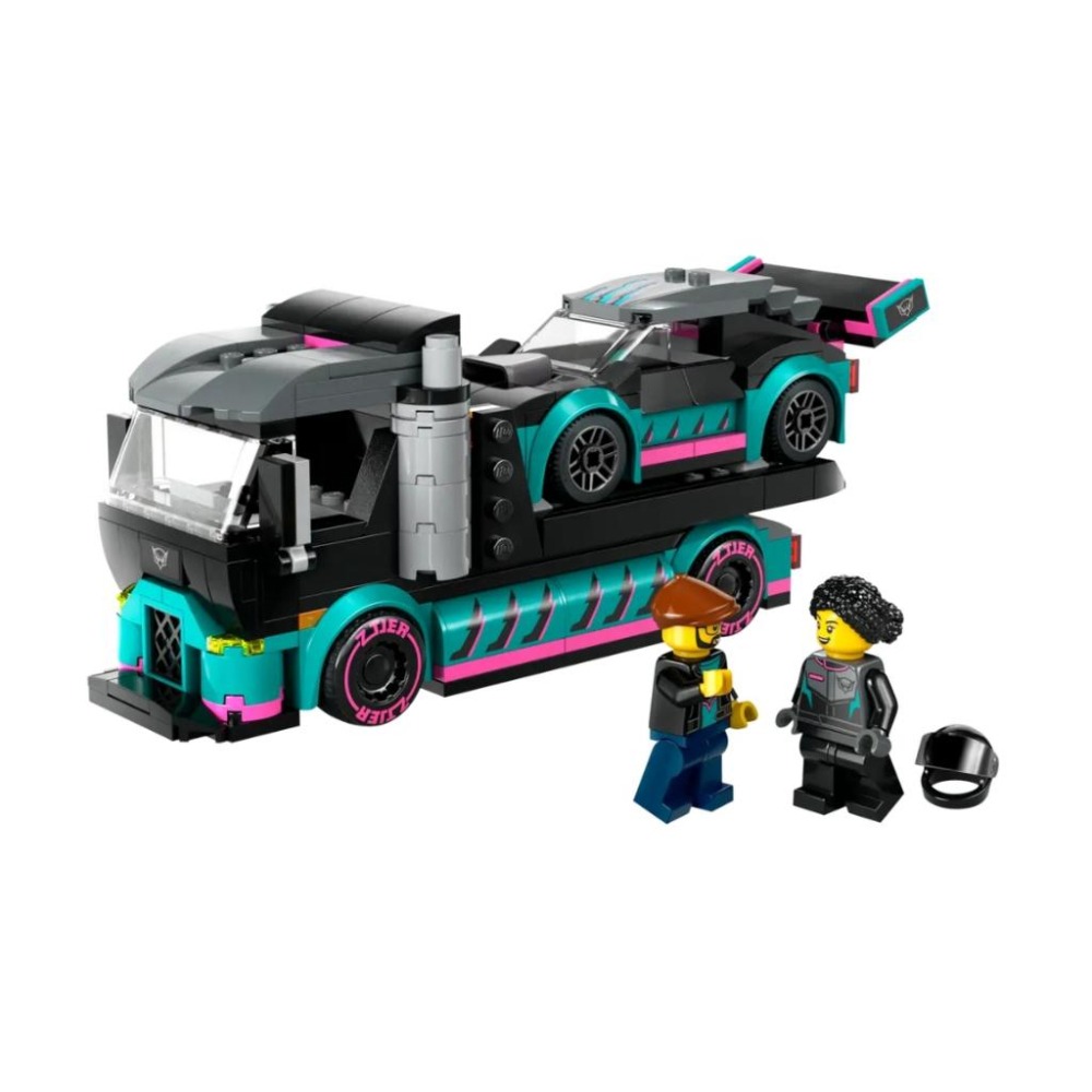 【磚星球】樂高 LEGO 60406 城市系列 賽車和汽車運輸車 Race Car & Carrier Truck-細節圖3