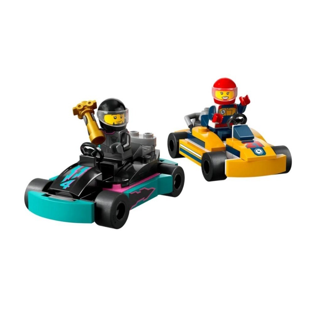 【磚星球】樂高 LEGO 60400 城市系列 卡丁車和賽車手 Go-Karts and Race Drivers-細節圖3