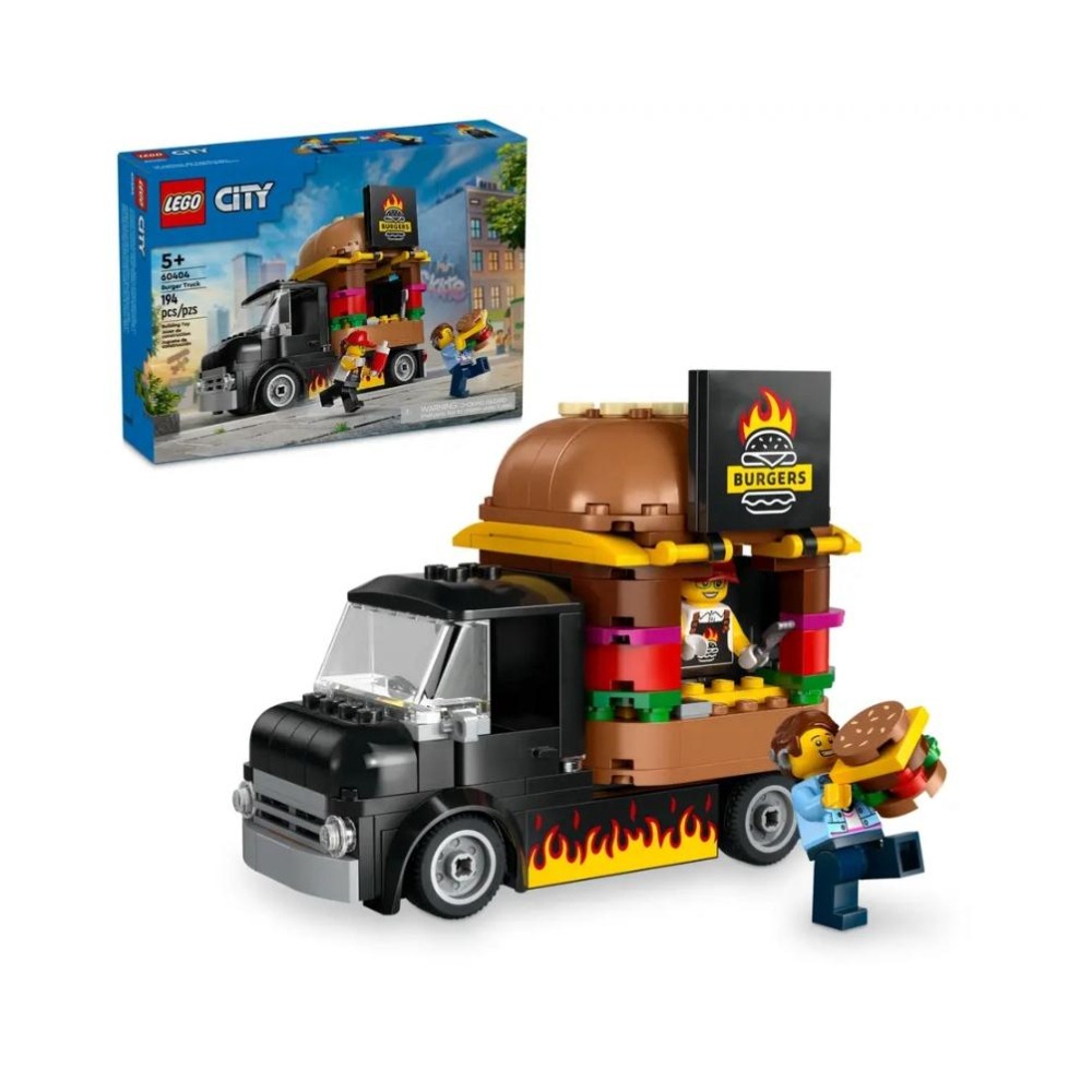 【磚星球】樂高 LEGO 60404 城市系列 漢堡餐車 Burger Truck-細節圖2
