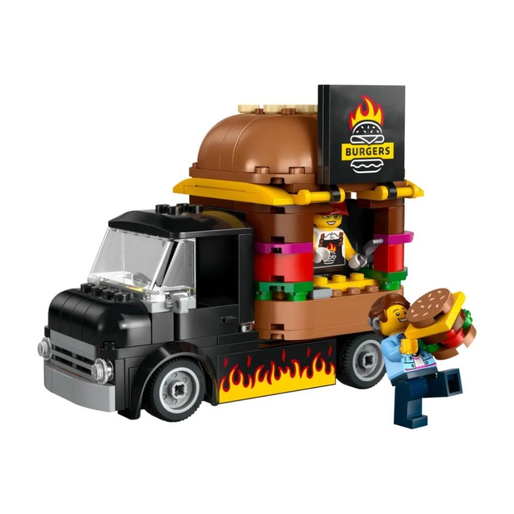 【磚星球】樂高 LEGO 60404 城市系列 漢堡餐車 Burger Truck-細節圖3