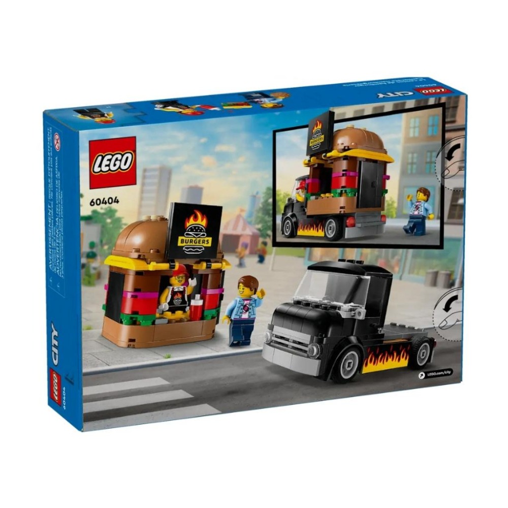 【磚星球】樂高 LEGO 60404 城市系列 漢堡餐車 Burger Truck-細節圖4