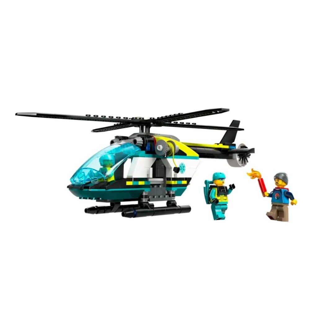 【磚星球】樂高 LEGO 60405 城市系列 緊急救援直升機 Emergency Rescue Helicopter-細節圖3