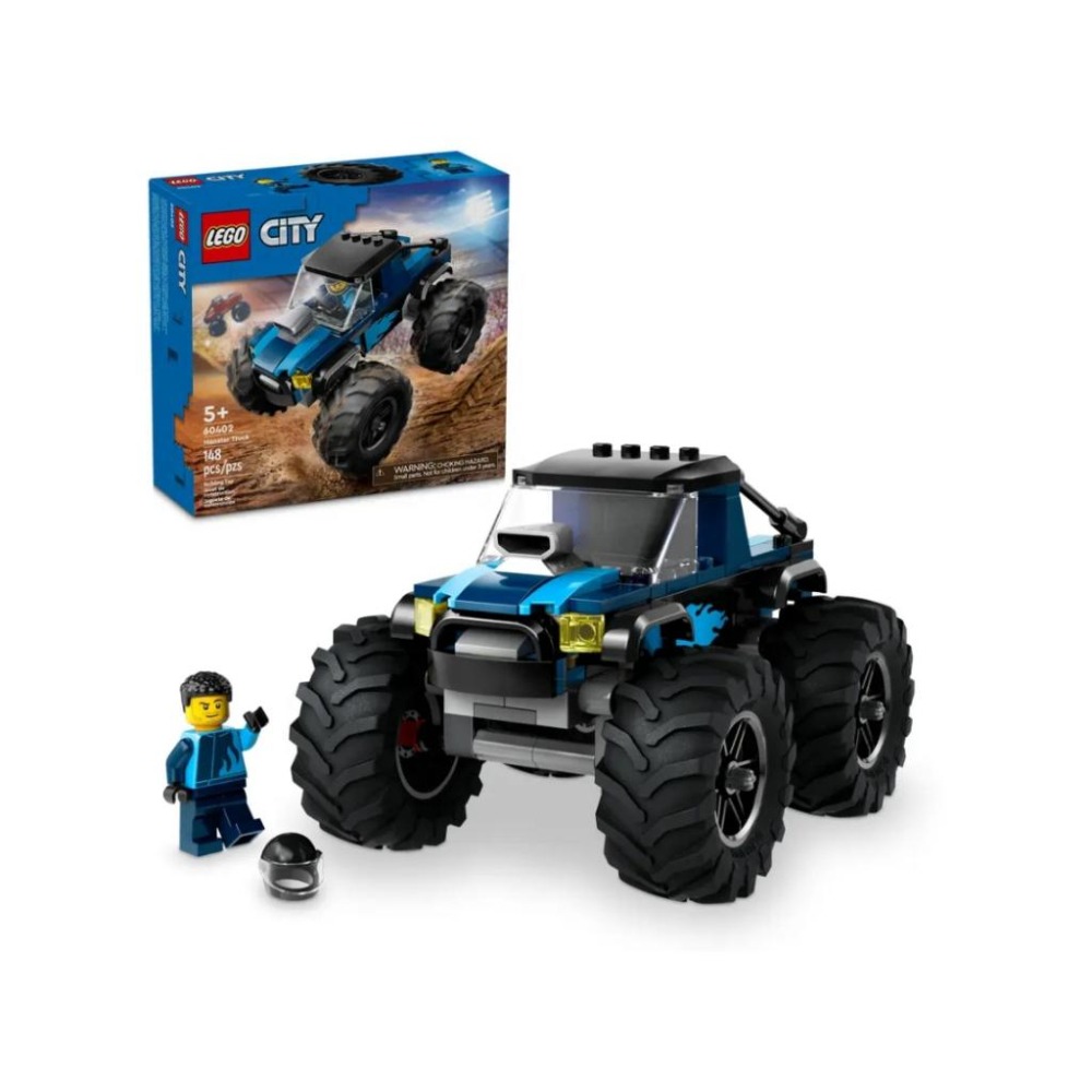 【磚星球】樂高 LEGO 60402 城市系列 藍色怪獸卡車 Blue Monster Truck-細節圖2