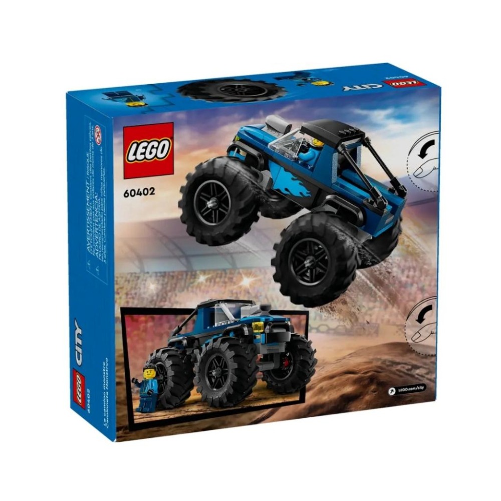 【磚星球】樂高 LEGO 60402 城市系列 藍色怪獸卡車 Blue Monster Truck-細節圖4